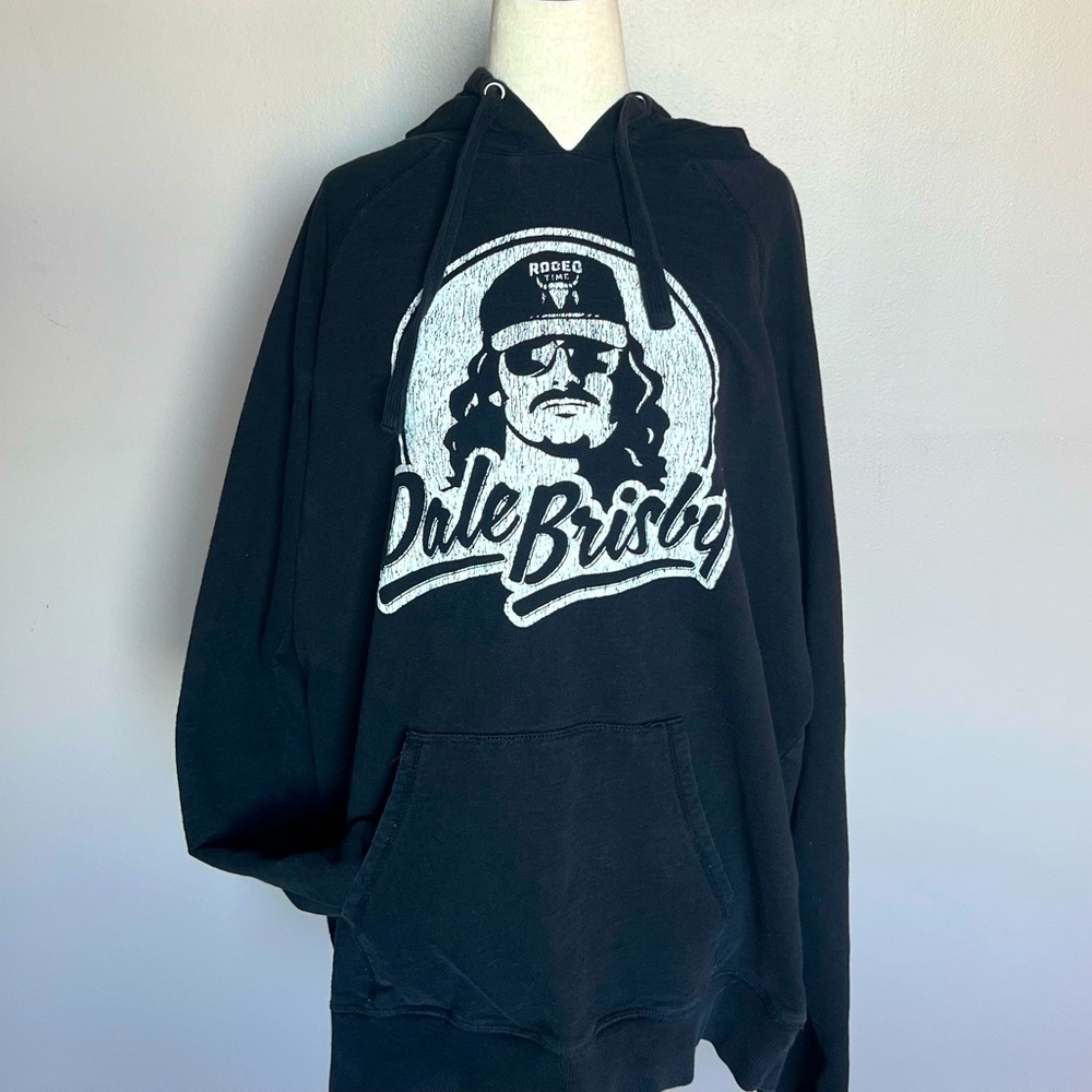 Panhandle Rock & Roll Denim Dale Brisby Hoodie Black Men’s Size XL Extra Large